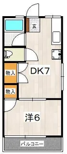 シティハイム湘南B【1階】の間取り