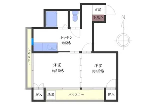 第1大松ビル【6階】の間取り