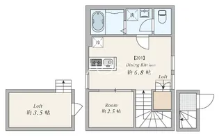 AW中野松が丘【2階】の間取り