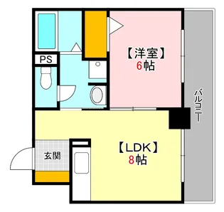 87g コモド中山【1階】の間取り