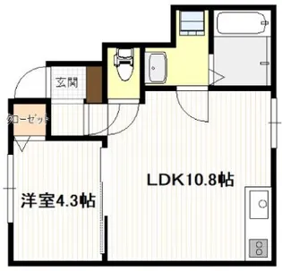 ギア5宮島口【1階】の間取り