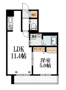 ドルフ朝志ヶ丘I【3階】の間取り