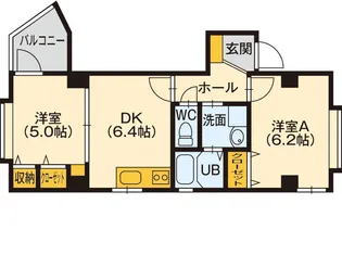 プレジュール隼人【2階】の間取り