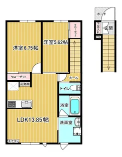 プライムワン (株)十和田宅建メイト【2階】の間取り