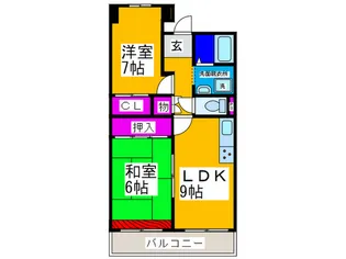 ノーブルハウス関井【2階】の間取り