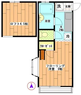 美里ハウス居村【1階】の間取り