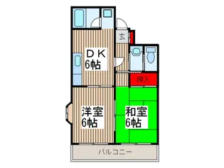 シティパル【4階】の間取り