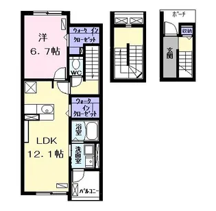 フレシール【3階】の間取り