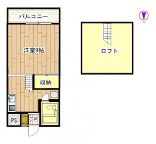 深町ハイツ【2階】の間取り