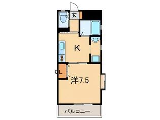 カサベルデ垂水【7階】の間取り