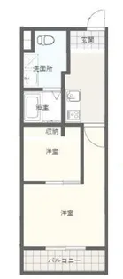 BROOKLYN BASE26th【3階】の間取り