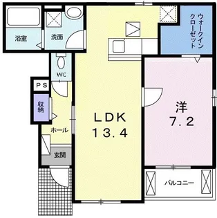 ヴァイオレットA【1階】の間取り