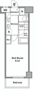 レジディア武蔵小杉【5階】の間取り