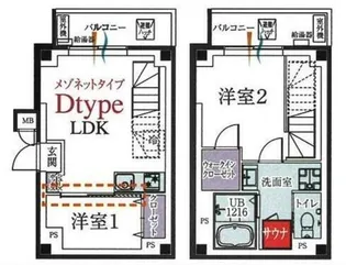b’CASA ASAKUSA IMADO【4階】の間取り