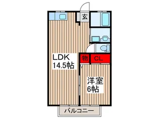 タカムラ第2コープA棟【2階】の間取り