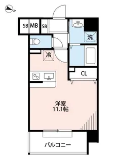 Chelsea Manor新屋敷【6階】の間取り