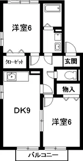 ルポプレジールII【2階】の間取り
