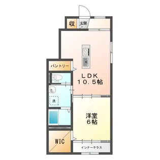 プチ・ポムダムール【1階】の間取り