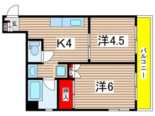 カサグランデ小岩【5階】の間取り