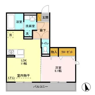 モン・レーヴ【2階】の間取り