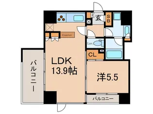 シティハウス東大井【7階】の間取り