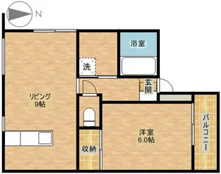 ミストラル【2階】の間取り