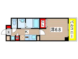 千葉ポ-トイ-スト【3階】の間取り