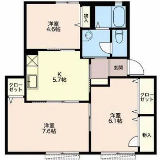 ヴィラ グレイス B【1階】の間取り