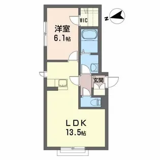 シャーメゾンペットランドB【2階】の間取り