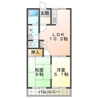 ブルーコーナー【1階】の間取り