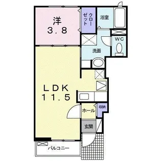 アイ・ライク・ホーム【1階】の間取り