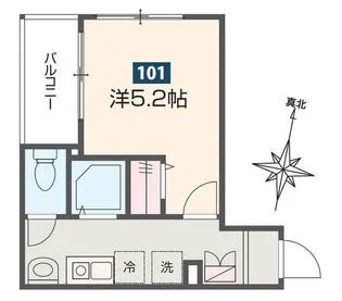 MELDIA矢部【2階】の間取り