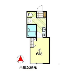 モスグリーン大倉山【1階】の間取り
