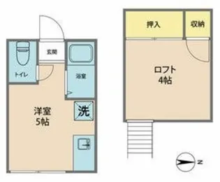ル・レーヴ御幸【2階】の間取り