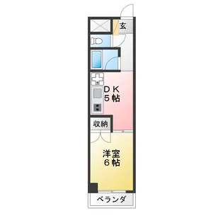 ノーブルアンドウパレス【2階】の間取り