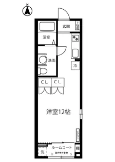 シティハイム大和【1階】の間取り