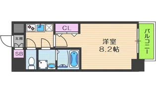 サムティ中之島WEST【9階】の間取り