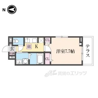 アビィロード【1階】の間取り