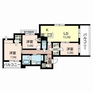 アリエッタ五月丘ノース【2階】の間取り