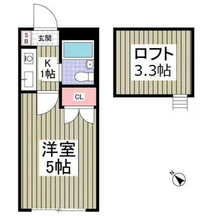リモード本厚木A棟【2階】の間取り