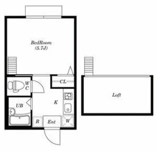 アテネコート田端【1階】の間取り