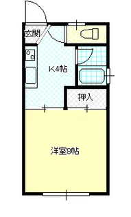 コーポプラム【2階】の間取り