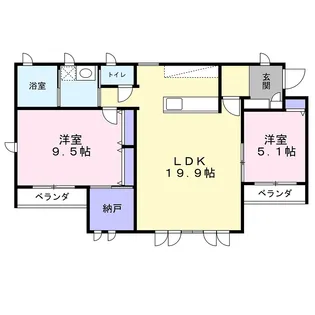 緑壱番館KATUMI【3階】の間取り