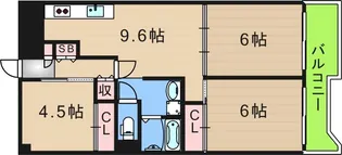 サンコーポラス南港26号棟【14階】の間取り