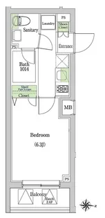 ヴォーガコルテ大森北【2階】の間取り