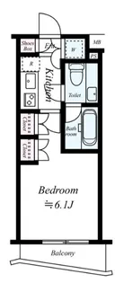 AXAS豊洲アジールコート【4階】の間取り