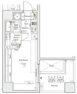 Log勝どき【10階】の間取り