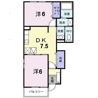 グレイス ヒルII【1階】の間取り
