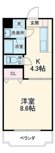LA FLEUR【3階】の間取り