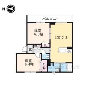 シャーメゾン社ノ上【2階】の間取り